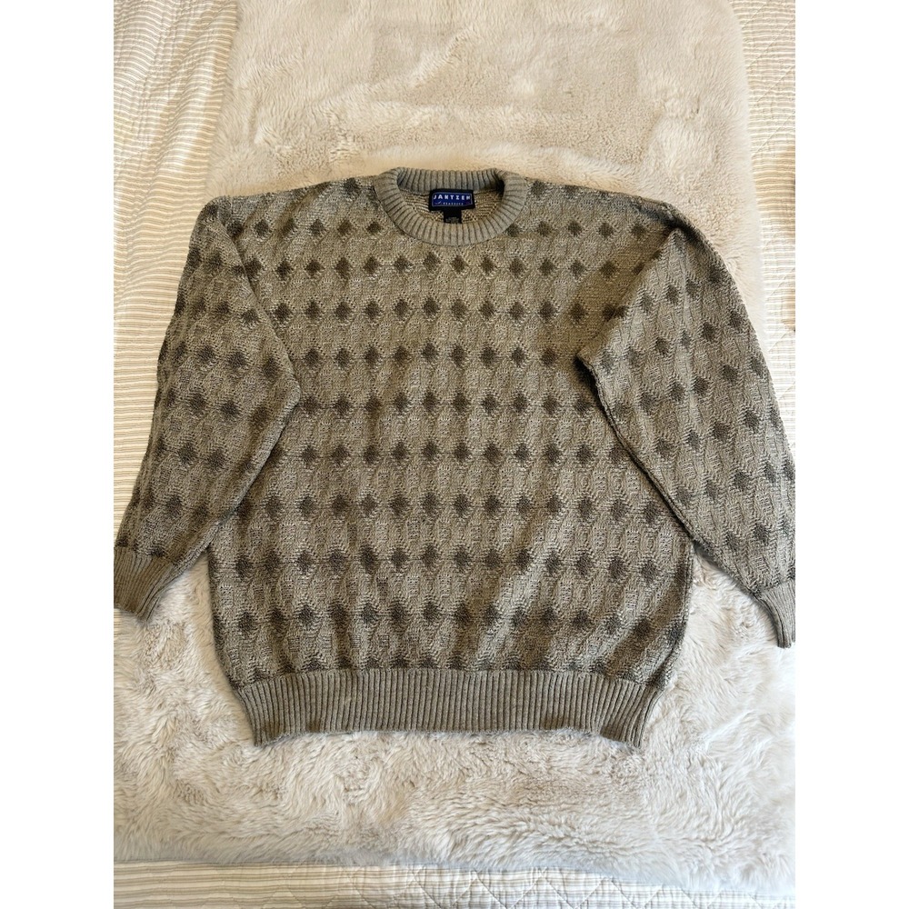 Vintage Jantzen Knit Acrylic Sweater Mens XL Multicolor